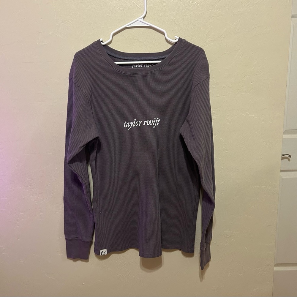 RARE Taylor Swift Holiday Core Invisible Strings Lyrics Thermal Pullover